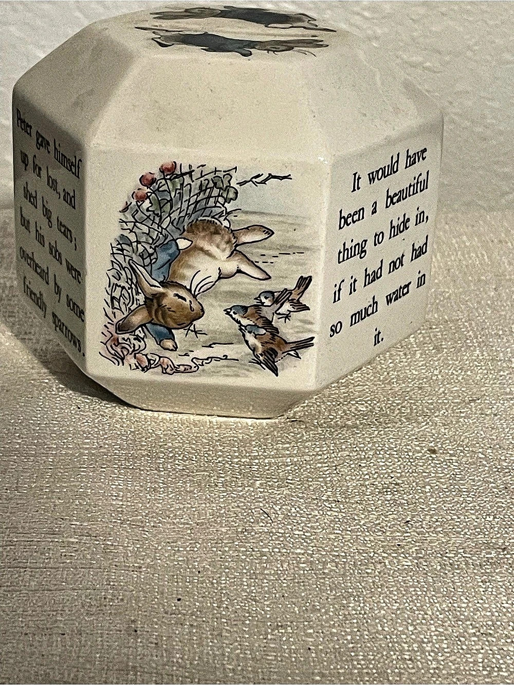 Wedgwood Peter Rabbit Octagonal Money Box Ceramic Decor - Picture 5 of 9